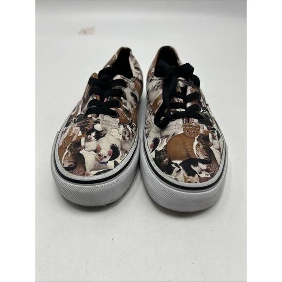 VANS ASPCA Cats Kittens Print Lace Up Unisex Sneakers Women's Size 7.5 Men's 6 - Picture 2 of 9